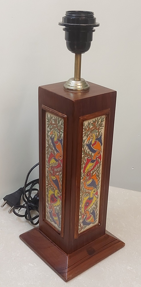 Mithila Art 11" Table Lamp With Shade - Image 3
