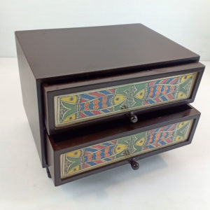 Mithila Art Double-drawer Jewellery Box