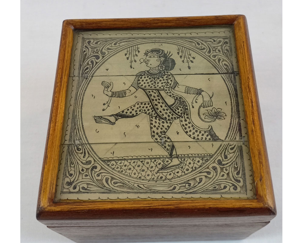 Pattachitra Art Square Box - Image 3