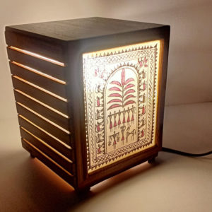 Saura Tribal Art Table Lamp