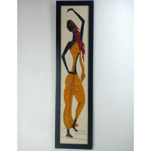 Applique Work Wall Panel Large Dancing Woman