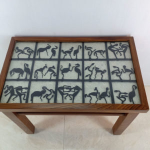 Bastar Tribal Iron Work Rectangular Tabl0