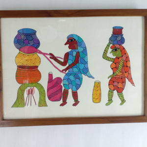 Gond Tribal Art Wall Panel