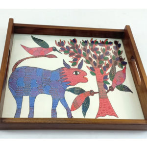 Gond Tribal Art Tray Large