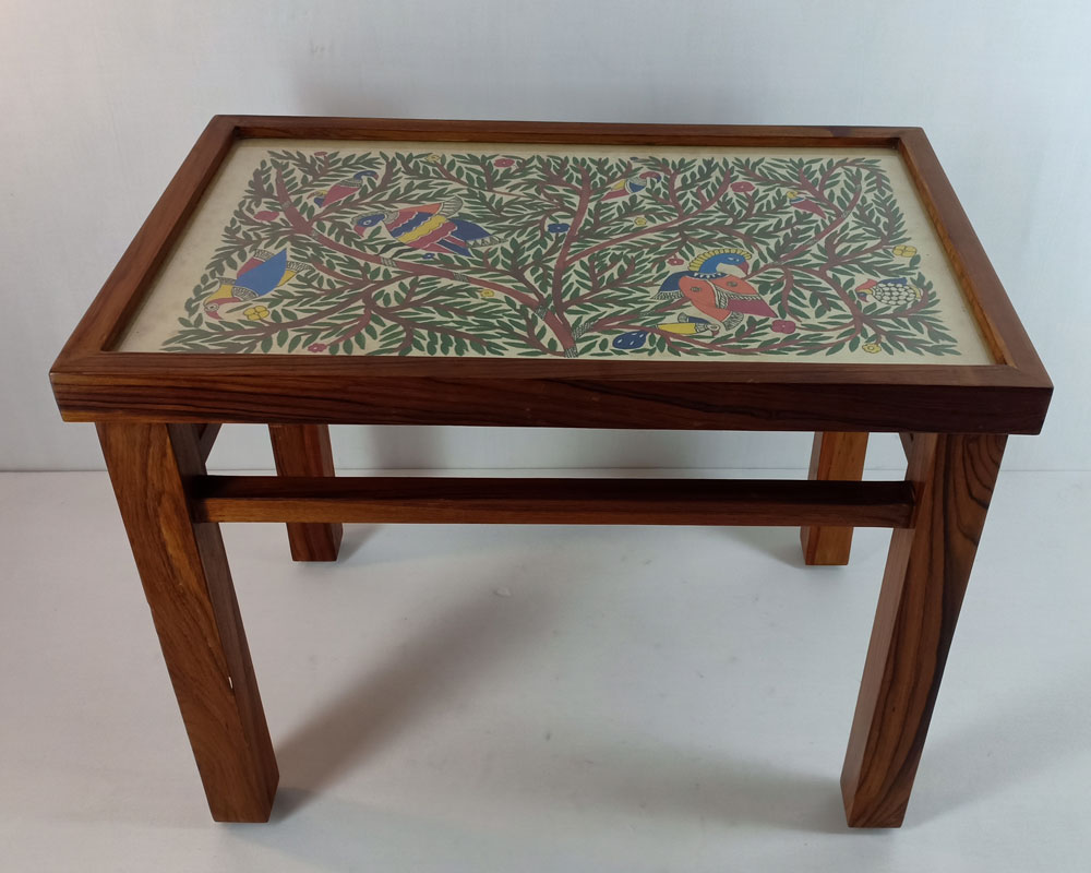 Mithila Art Side Table Rectangle
