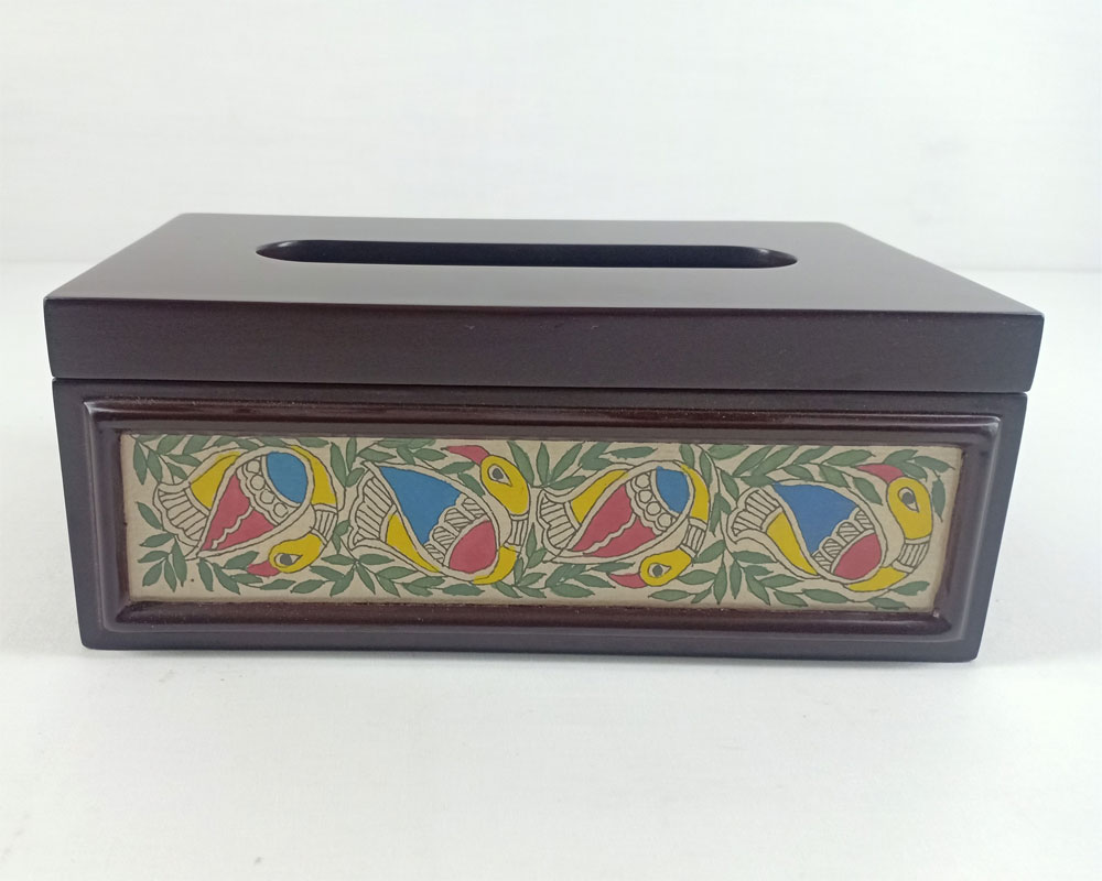 Mithila Art Tissue Box