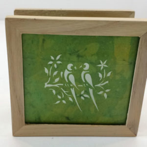 Sanjhi Art - Napkin Holder Parrot Design