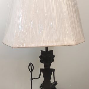 Bastar Tribal Iron Work Low Floor Table Lamp