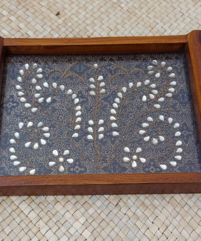 Kundan Zardozi Work Tray Small