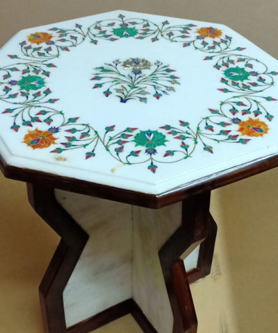 Marble Inlay Work Coffee Table 18″